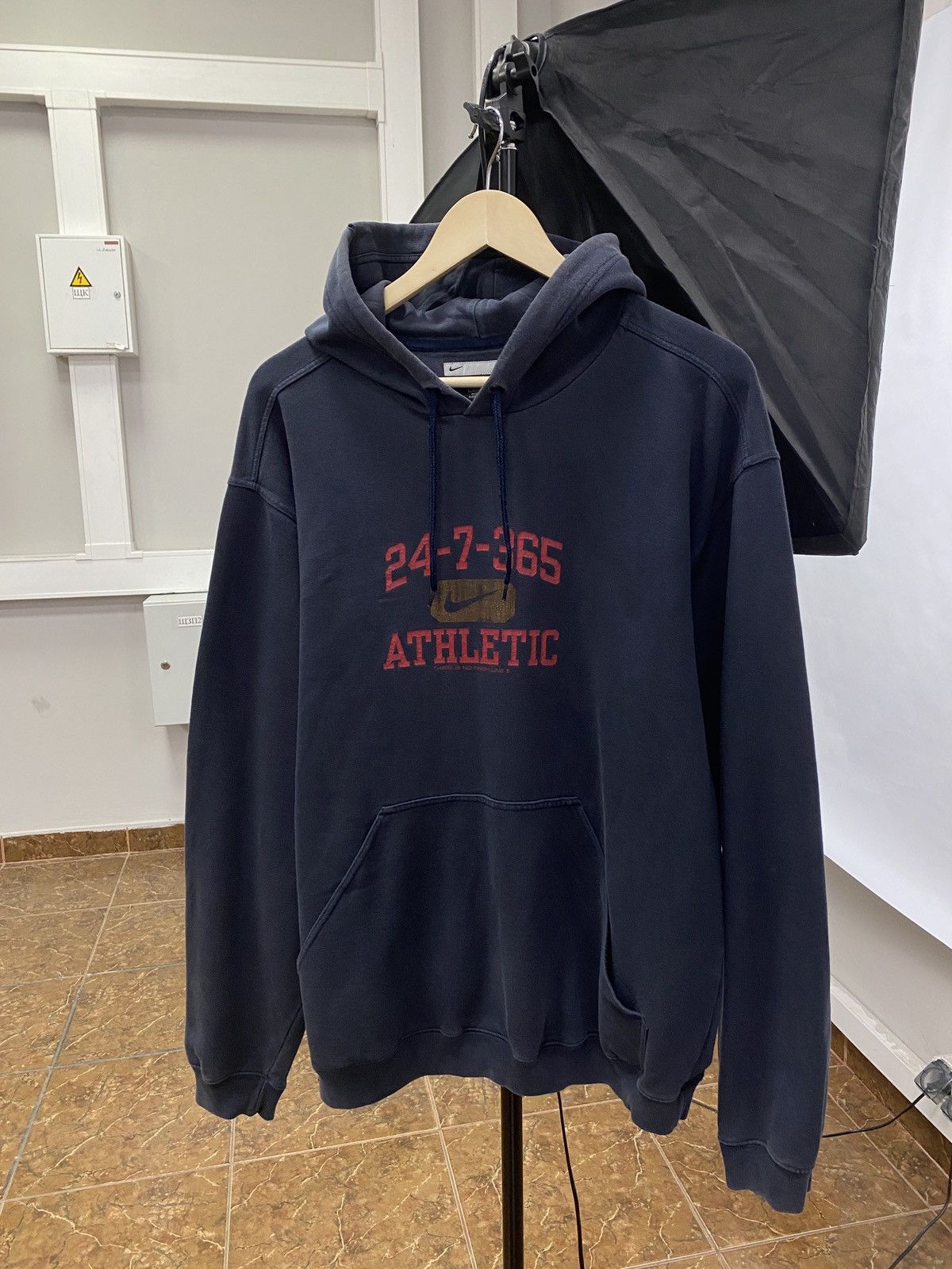 Nike 🇺🇸 Vintage 90s Nike Athletic Hoodie Y2K Rare Retro Hype Size US L / EU 52-54 / 3 - 1 Thumbnail