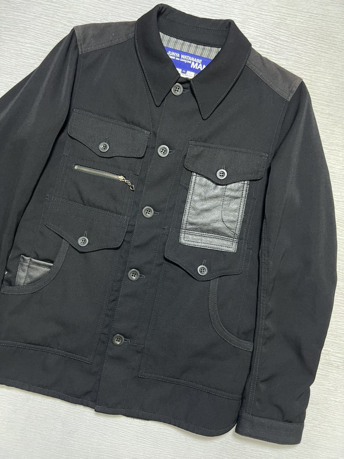 Junya Watanabe Junya Watanabe - Hervier Production - Leather Pockets Jacket Size US XS / EU 42 / 0 - 4 Thumbnail