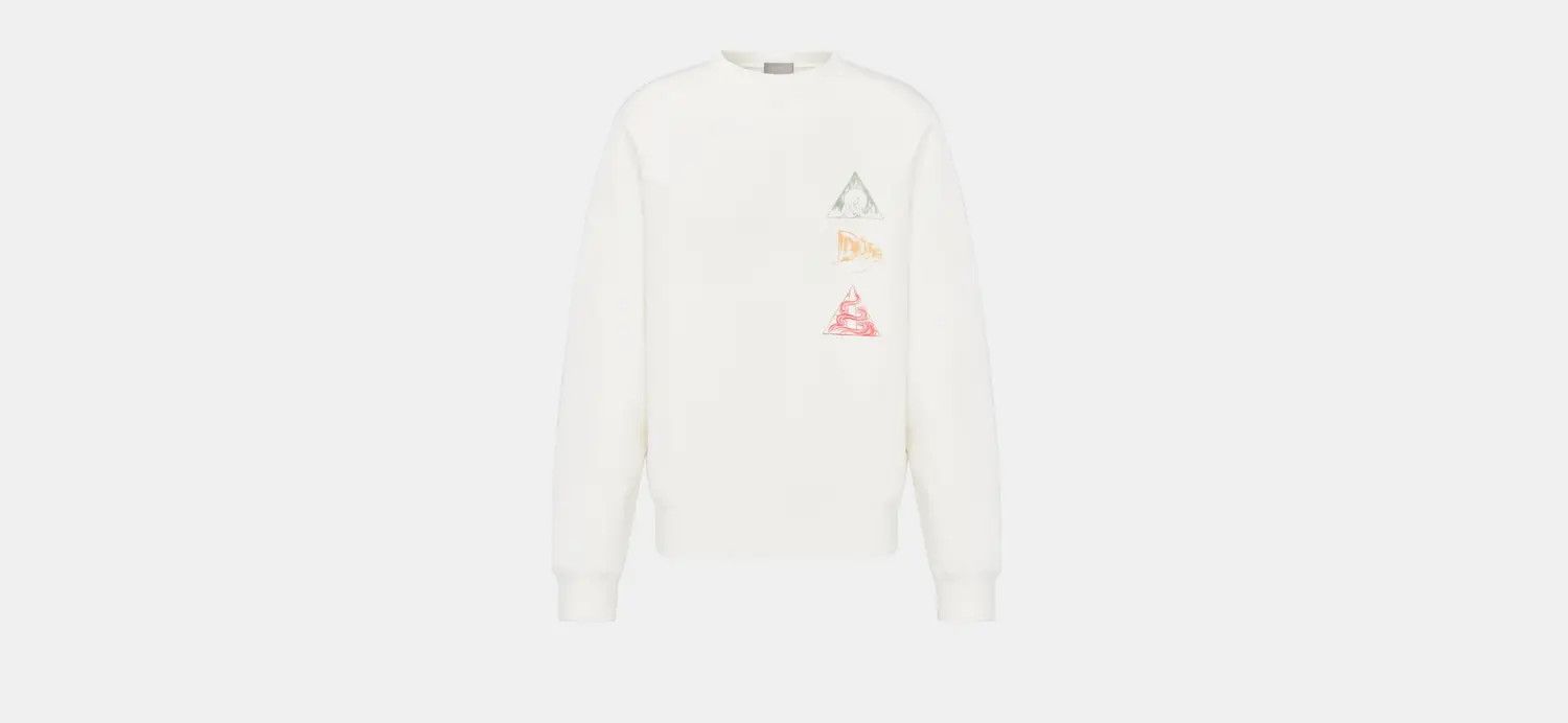 o1w1db10824 Sweatshirt Relaxed Fit in White