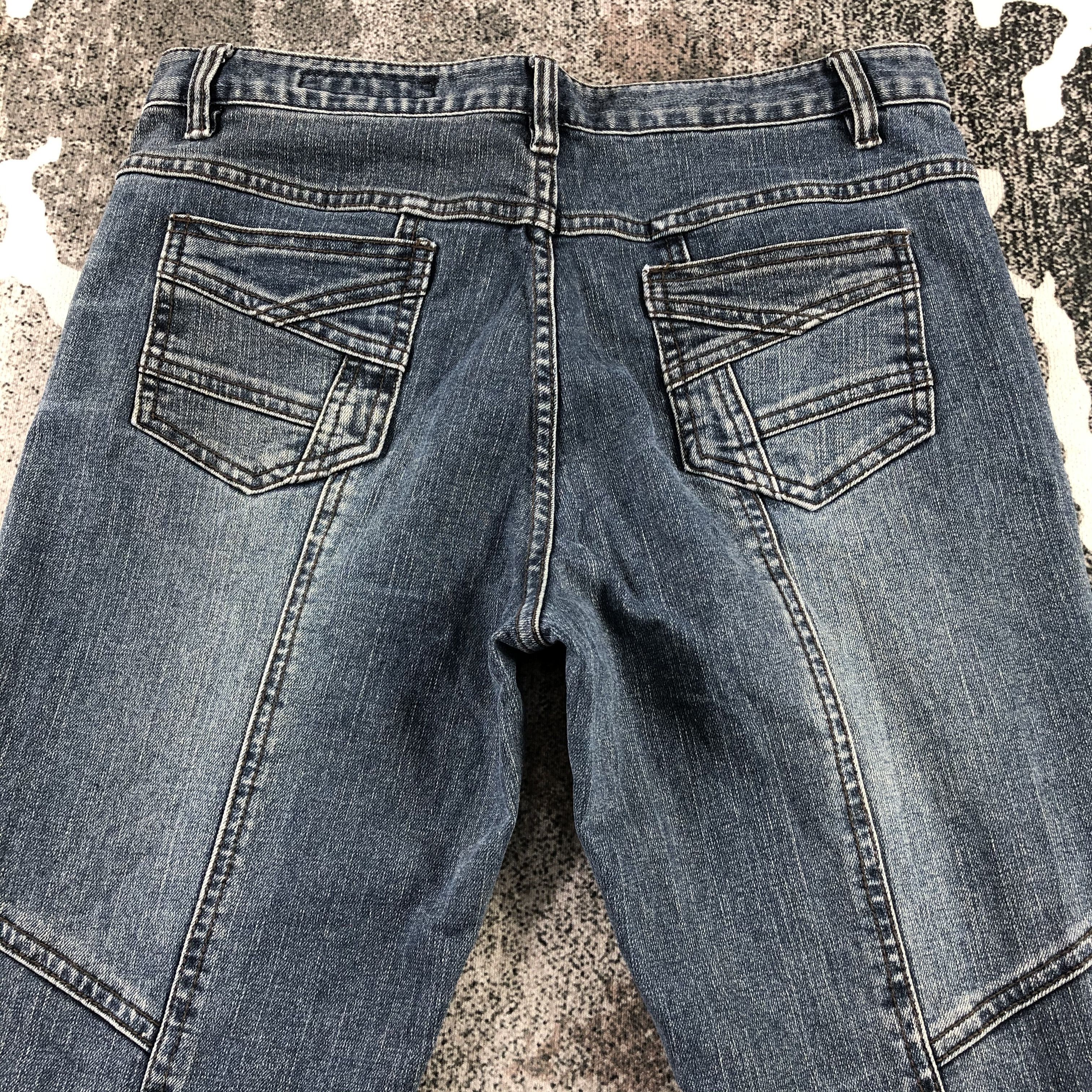 Japanese Brand Blue Jam Jeans Blue Patchwork Flare Denim KJ1325 Size US 30 / EU 46 - 4 Thumbnail