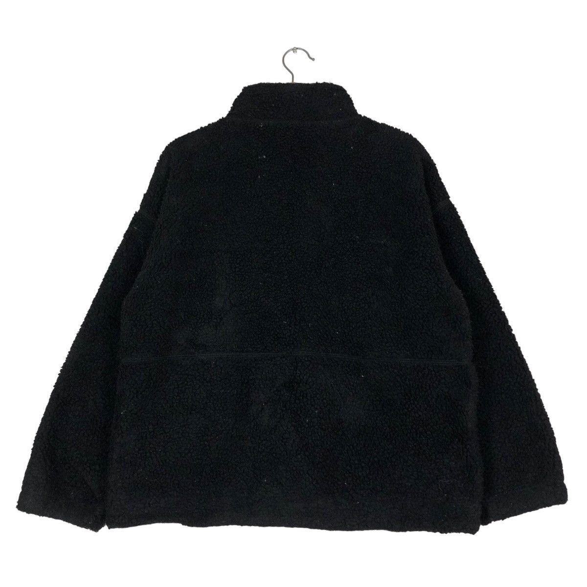 Japanese Brand 🔥Rich Black Vintage Fleece Jacket GU Japan Issey Miyake Size US XL / EU 56 / 4 - 8 Thumbnail