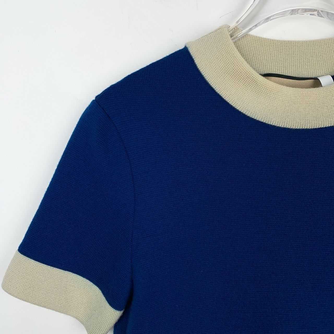 Gucci Gucci Womens Blue & Cream Short Sleeve Dress With Pocket Log Size XS / US 0-2 / IT 36-38 - 3 Thumbnail