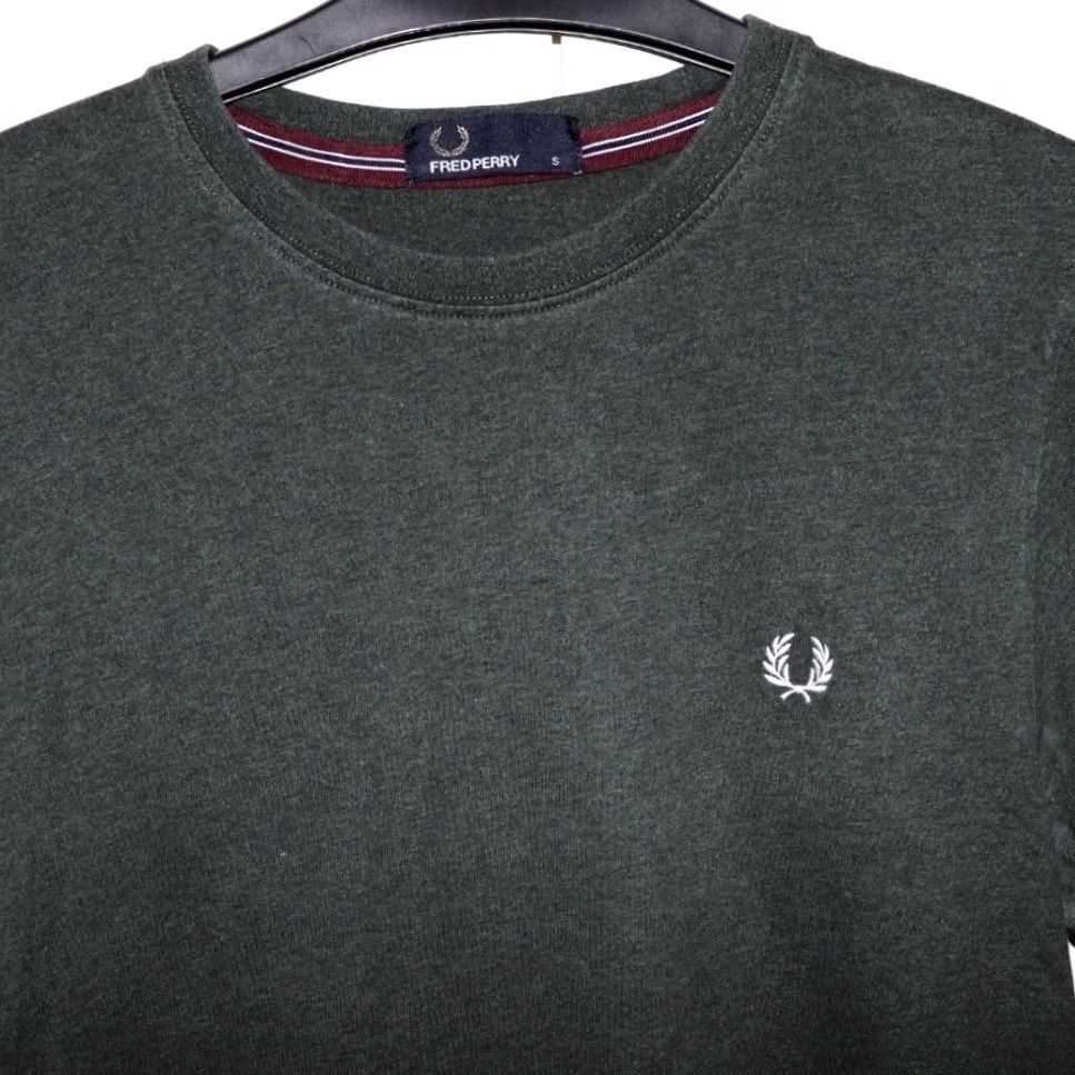 Fred Perry Fred Perry Shirt Mens S Size Green Crew Neck Top Pre Loved Cotton Size US S / EU 44-46 / 1 - 3 Thumbnail