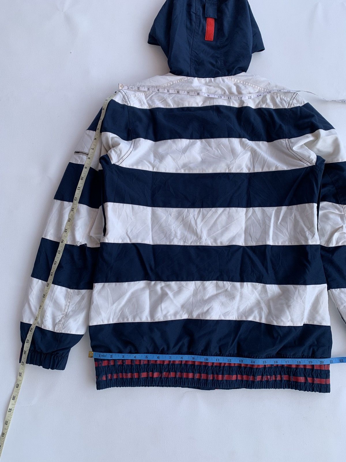 If Six Was Nine × Japanese Brand × Le Grande Bleu (L.G.B.) CSB Heavy Stripe Ifsixwas Lgb Style Zip Jacket with Hood Size US L / EU 52-54 / 3 - 16 Thumbnail