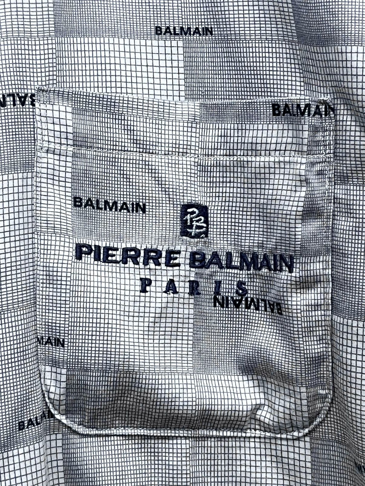 Pierre Balmain 🔥Vintage PIERRE BALMAIN Monogram Check Cotton Pajamas Set Size US M / EU 48-50 / 2 - 10 Thumbnail