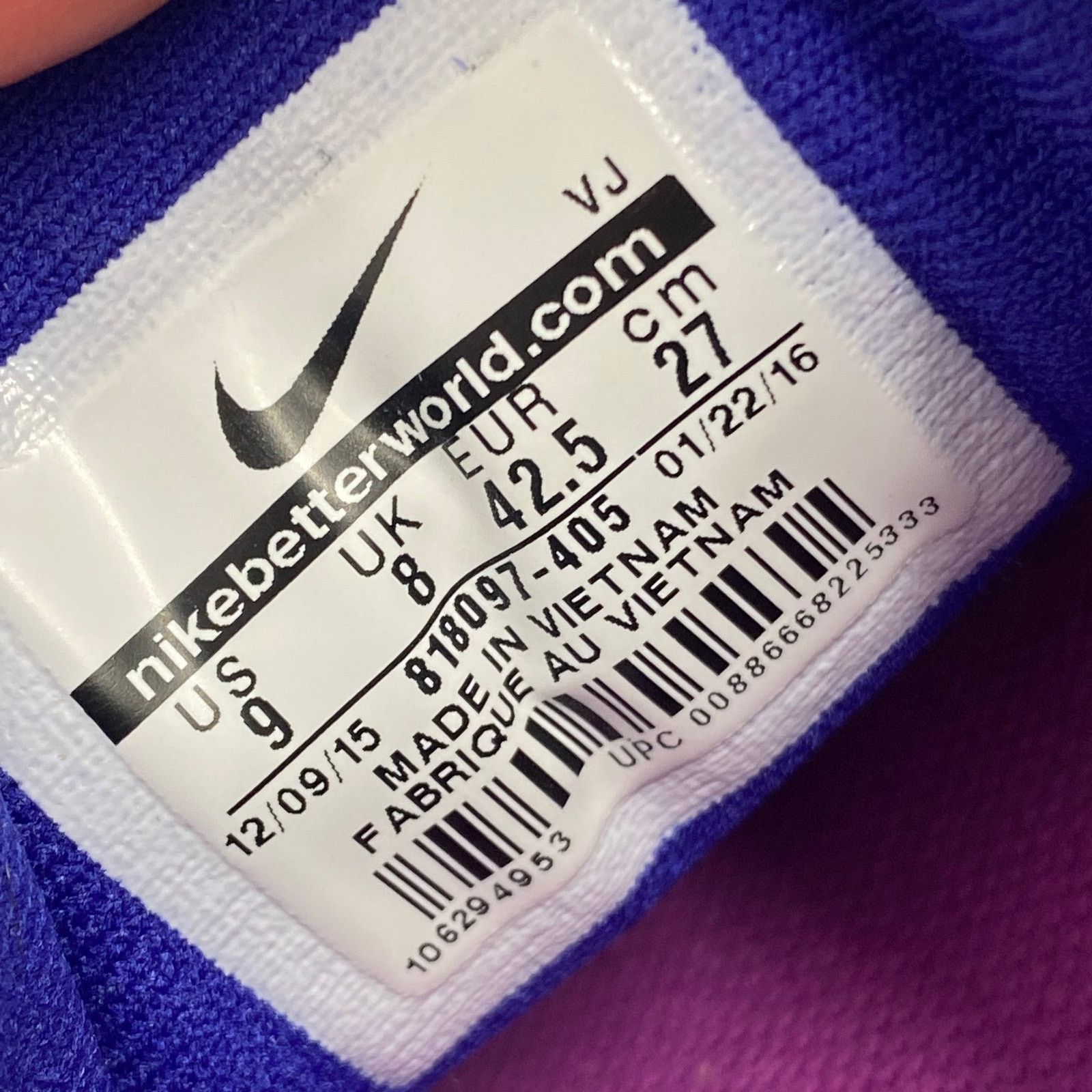 Nike Nike Lunartempo 2 Hyper Violet Purple Knit Athletic Sneakers Size US 9 / EU 42 - 9 Thumbnail
