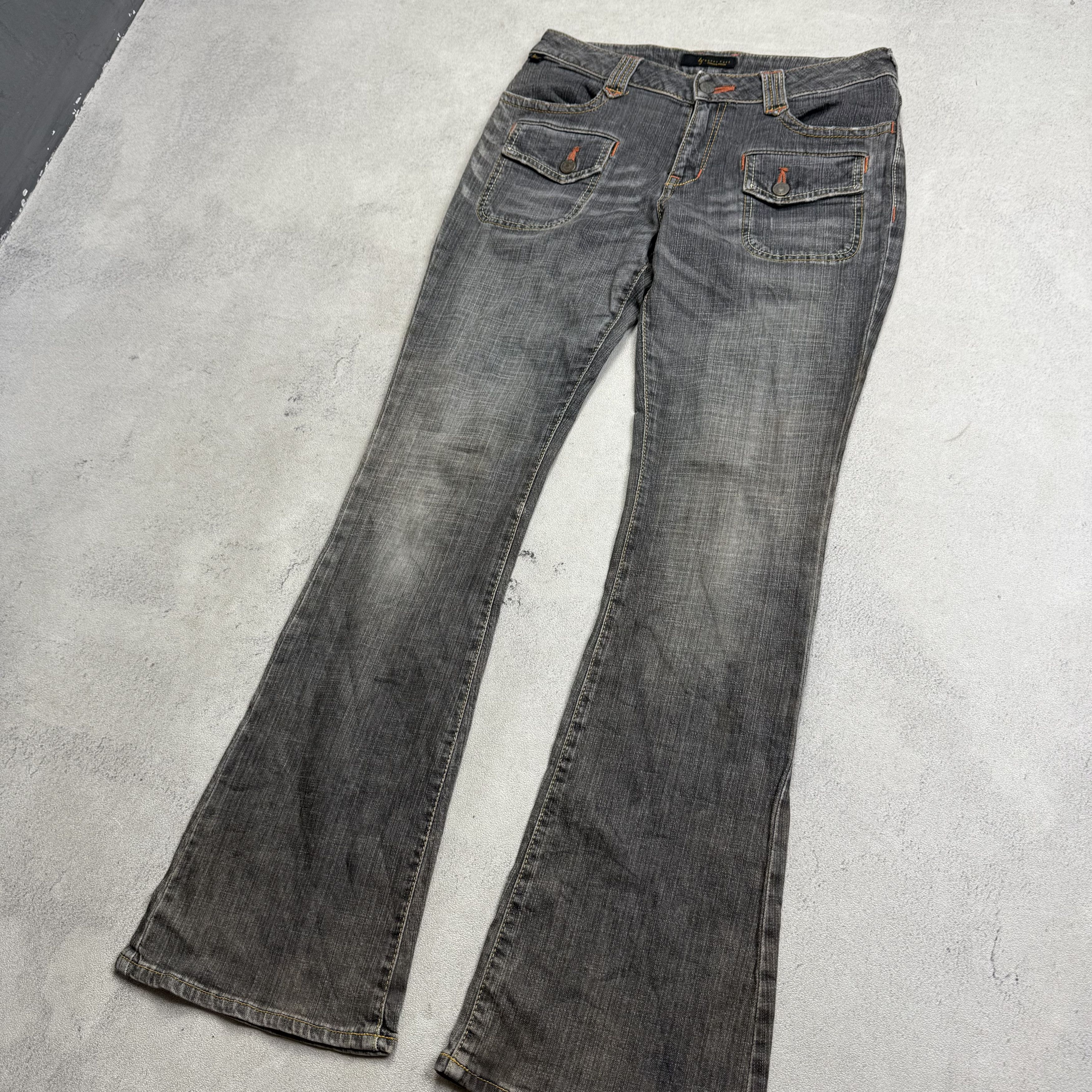 Vintage Bobson Happy Face Flare Jeans Size US 30 / EU 46 - 2 Thumbnail