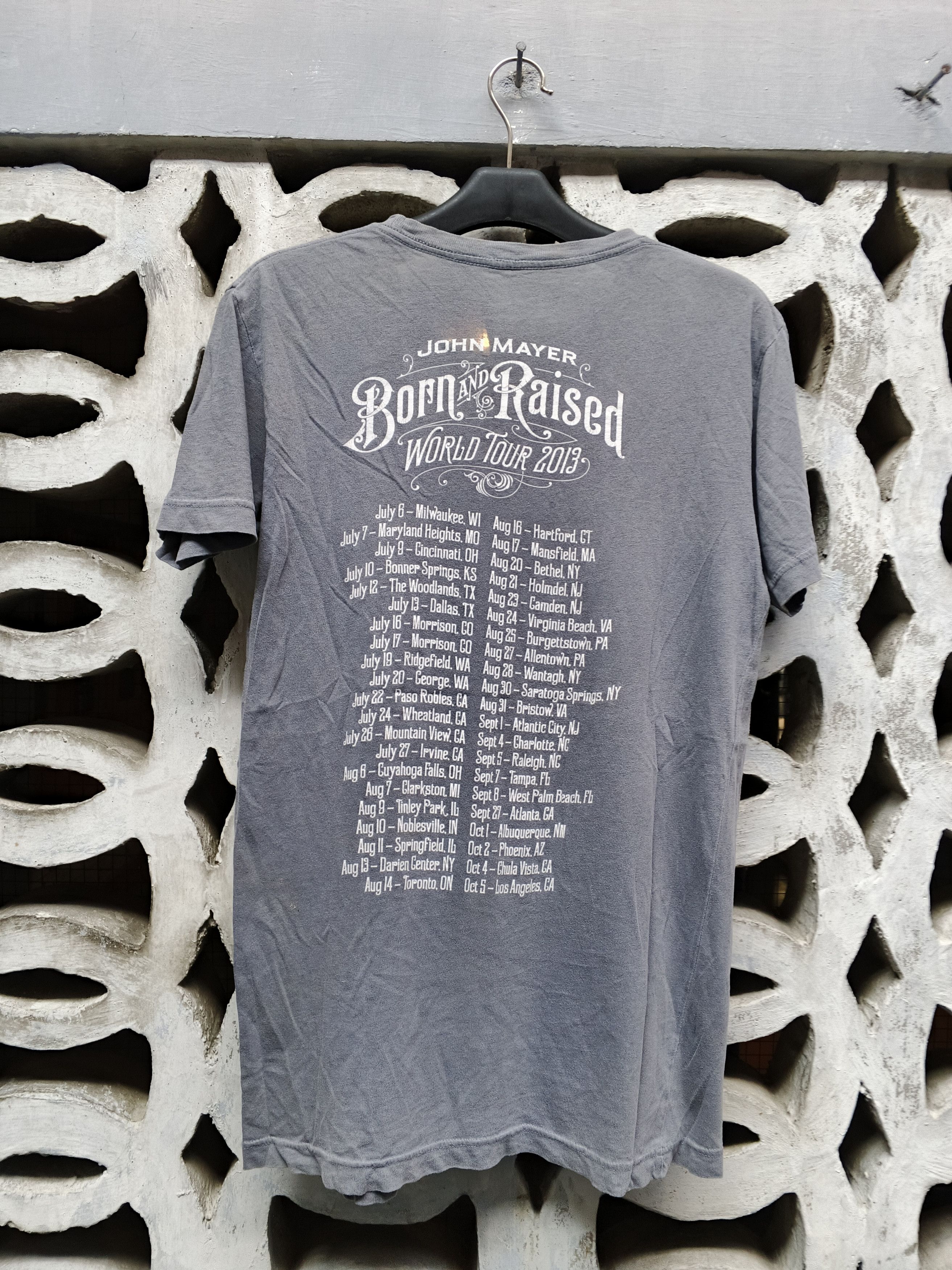 Band Tees × John Mayer John Mayer tour 2013 Size US S / EU 44-46 / 1 - 5 Thumbnail