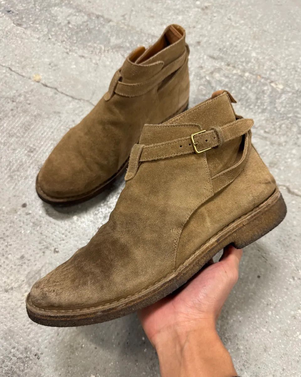 Designer × Saint Laurent Paris × Vintage SS2014 Saint Laurent Beige Leather Suede Boots Size US 8 / EU 41 - 1 Thumbnail