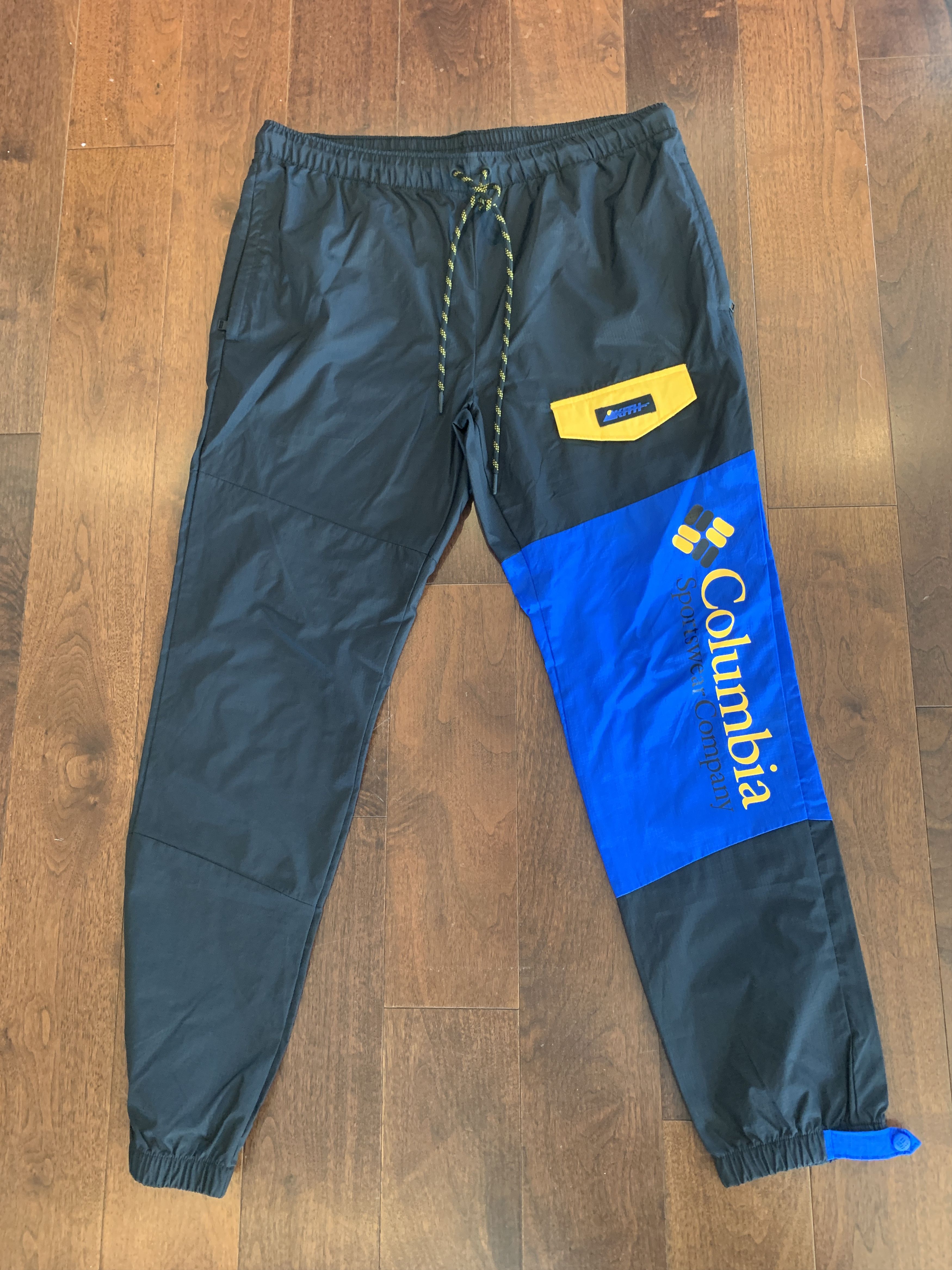 Kith Columbia Pants Kith Columbia Black Windbreaker Pant