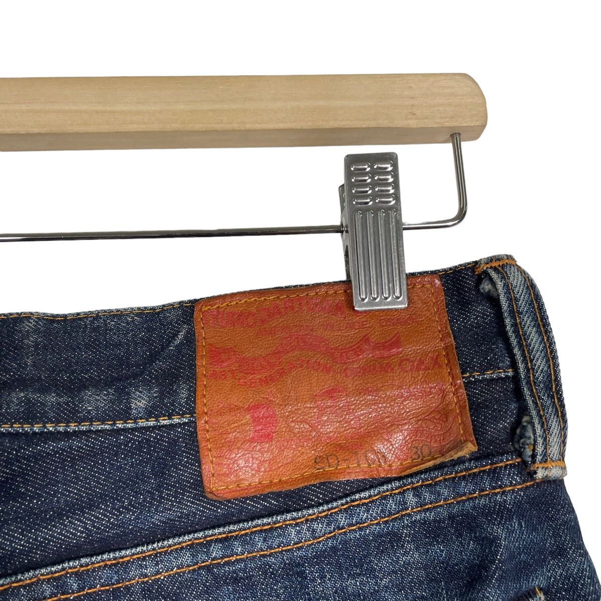 Studio D'Artisan 💥STUDIO D ARTISAN SELVEDGE BUTTON DENIM JEAN Size US 29 - 11 Thumbnail