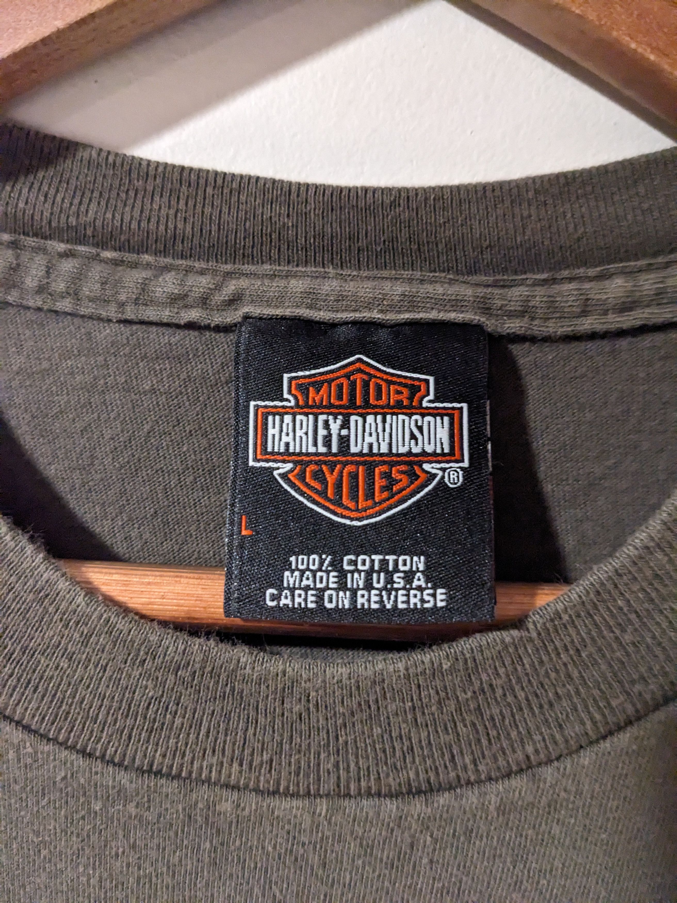 Harley Davidson × Vintage Vintage 1996 Harley Davidson Motorcycle Classic T-Shirt Size US L / EU 52-54 / 3 - 3 Thumbnail