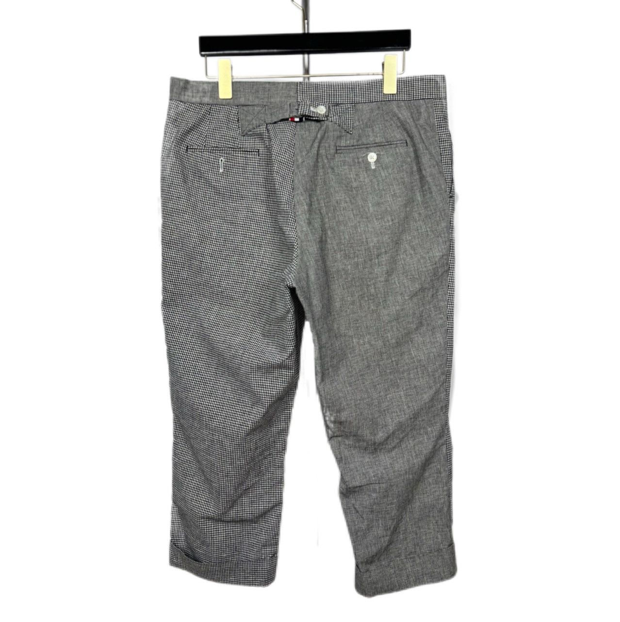 Thom Browne Thom Browne Grey Plaid Linen Pants (4L) Size US 30 / EU 46 - 7 Thumbnail