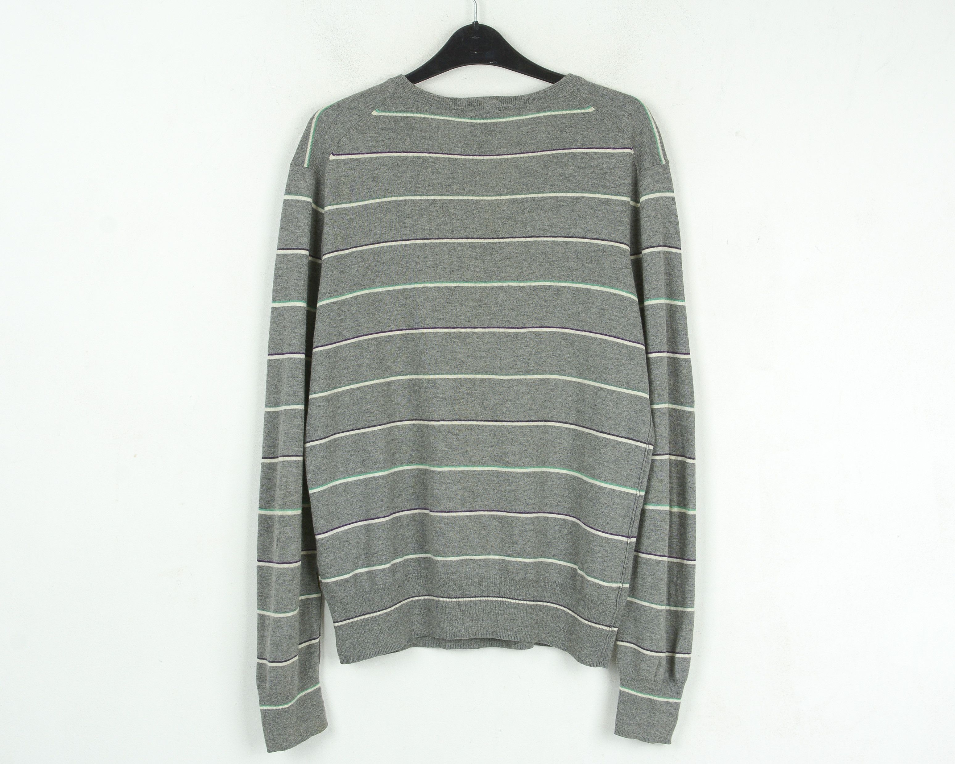 Paul Smith Cotton V-Neck M Sweater Striped Jumper Pullover Top Knit Size US M / EU 48-50 / 2 - 3 Thumbnail
