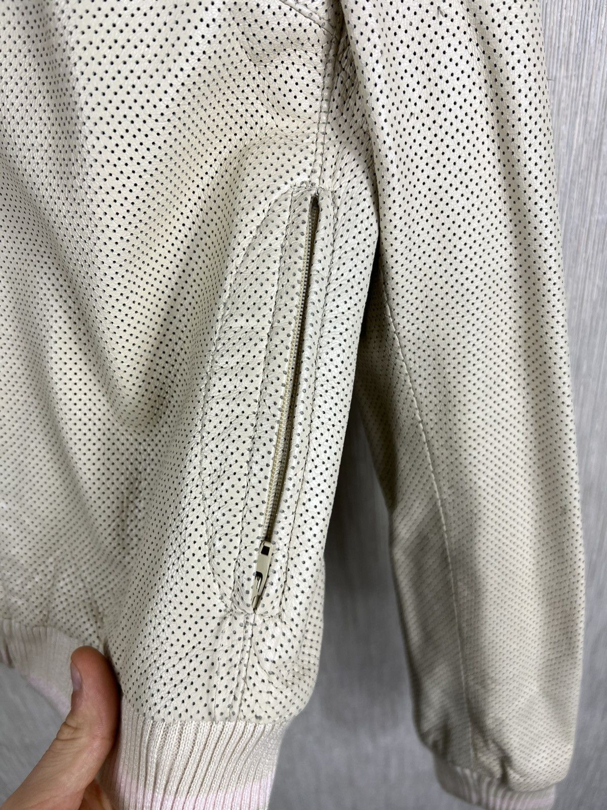 Gianfranco Ferre Vintage Gianfranco Ferre jeans y2k airy holes leather jacket Size S / US 4 / IT 40 - 10 Thumbnail