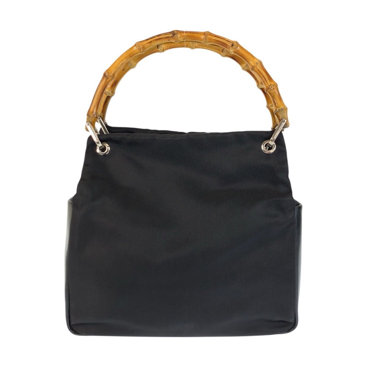 Gucci Gucci Gucci Bamboo Nylon Leather Tote Bag Leather Tote Bag 00020140580 DUTY FREE for USA Size ONE SIZE - 1 Thumbnail