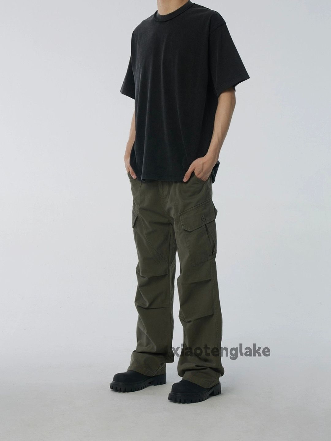 Designer × Vintage utility military tactical skate hiphop pleated cargo pants Size US 30 / EU 46 - 4 Thumbnail