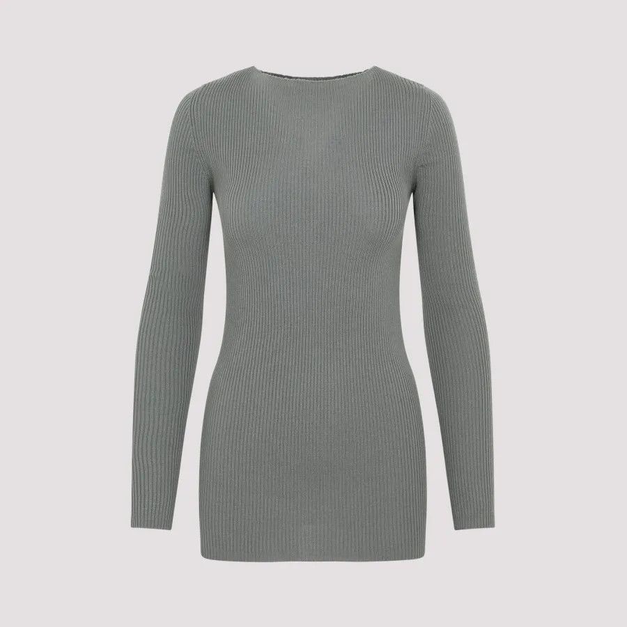 Rick Owens o1y0126 Wool Sweater in Moss Green Size L / US 10 / IT 46 - 1 Thumbnail