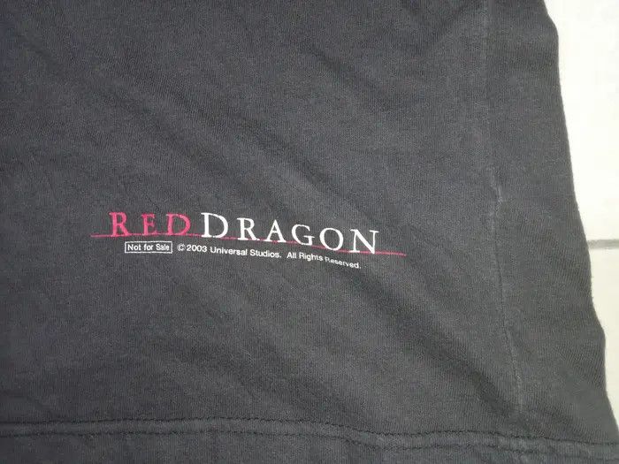 Vintage Vintage 00s Red Dragon Silence of the Lambs T-Shirt Size US M / EU 48-50 / 2 - 4 Thumbnail