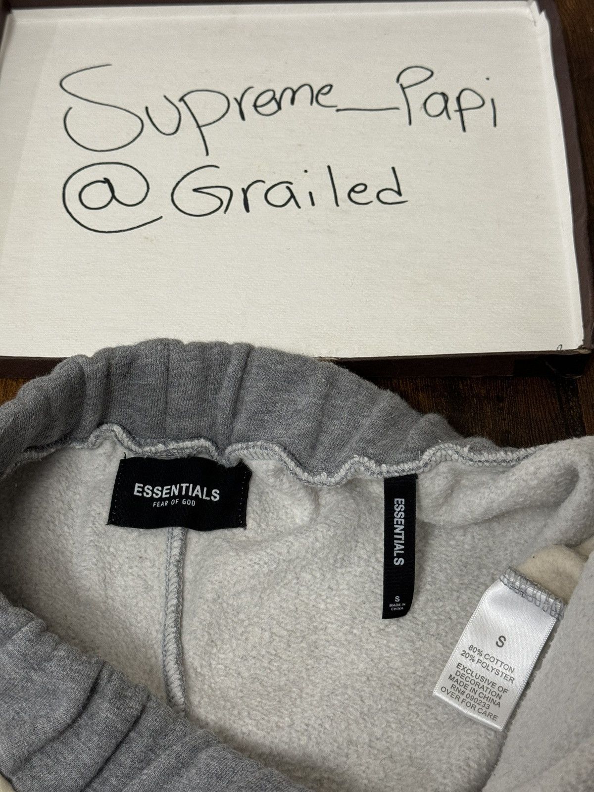 Fear of God Fear of God Essentials Side Stripe Sweatpants Grey SZ Sm🔥 Size US 32 / EU 48 - 9 Thumbnail