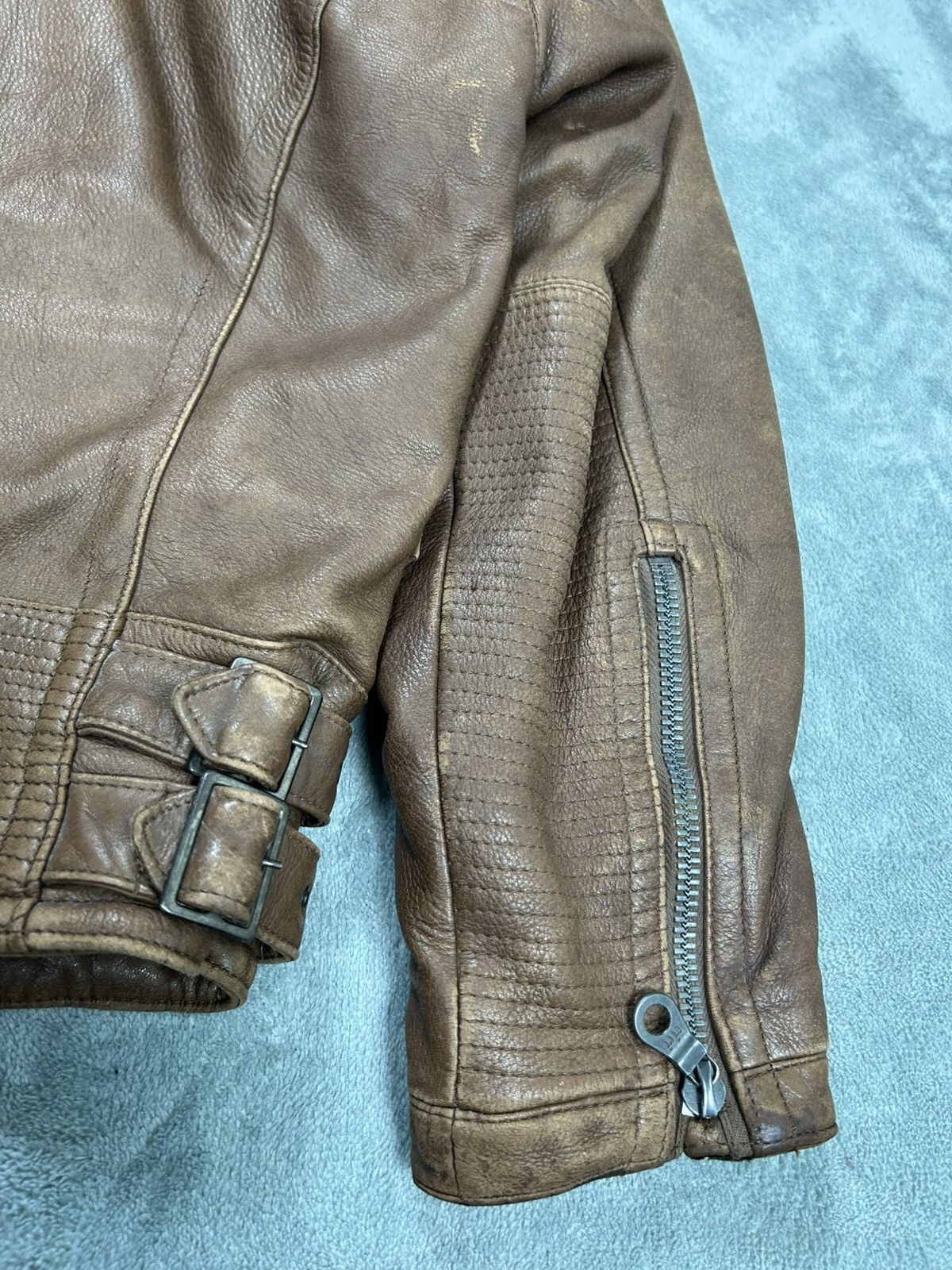 Issey Miyake Vintage Issey Miyake Bomber Leather Jacket. J0128 Size US L / EU 52-54 / 3 - 19 Thumbnail