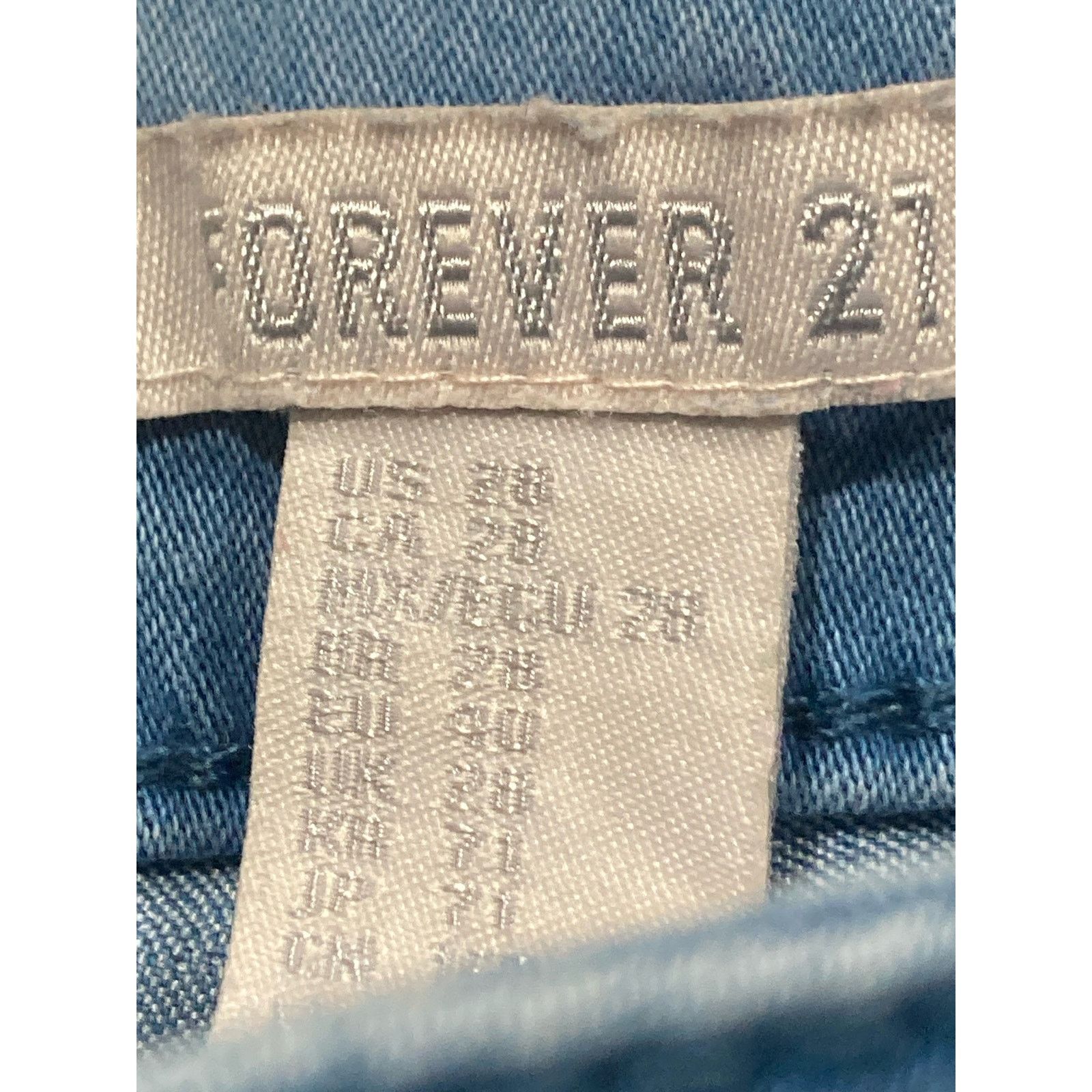 Forever 21 Forever 21 Women's Blue Straight Leg Jeans Size 30 Classic Size 28" / US 6 / IT 42 - 2 Thumbnail