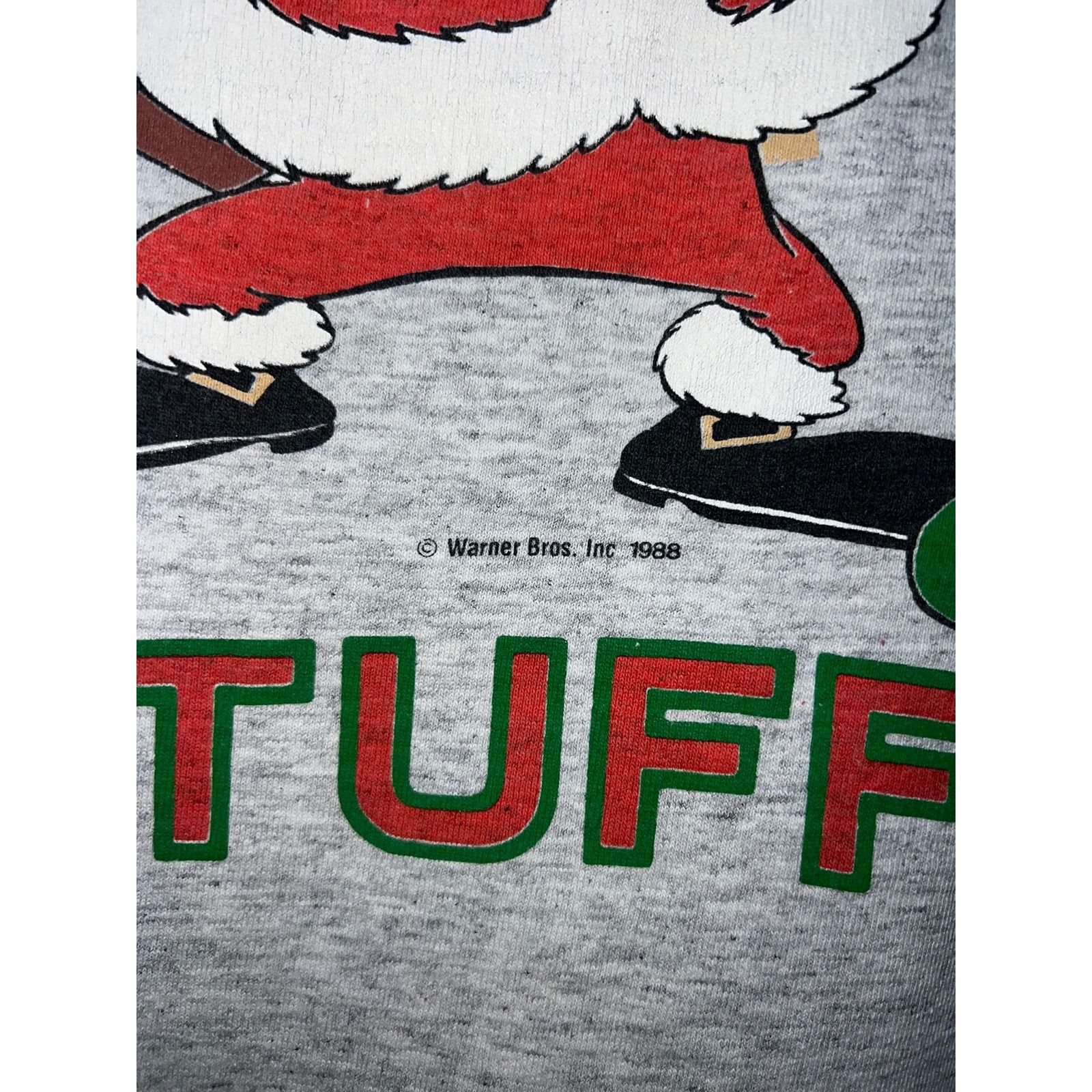 Vintage Vintage Taz Christmas Shirt Looney Tunes Jostens Cartoon 90s Size US L / EU 52-54 / 3 - 6 Thumbnail