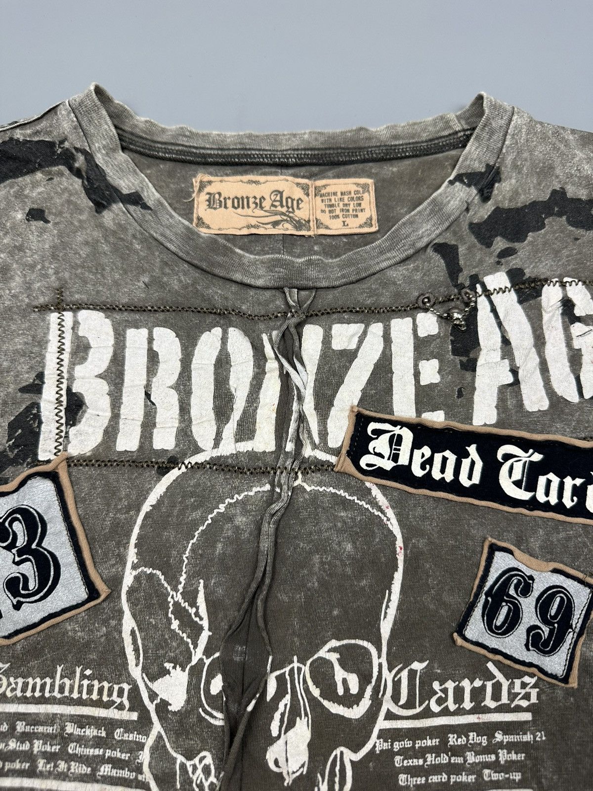 Affliction × If Six Was Nine 🔥Sick🔥Bronze Ace Skull Affliction Design Tee Size US L / EU 52-54 / 3 - 6 Thumbnail