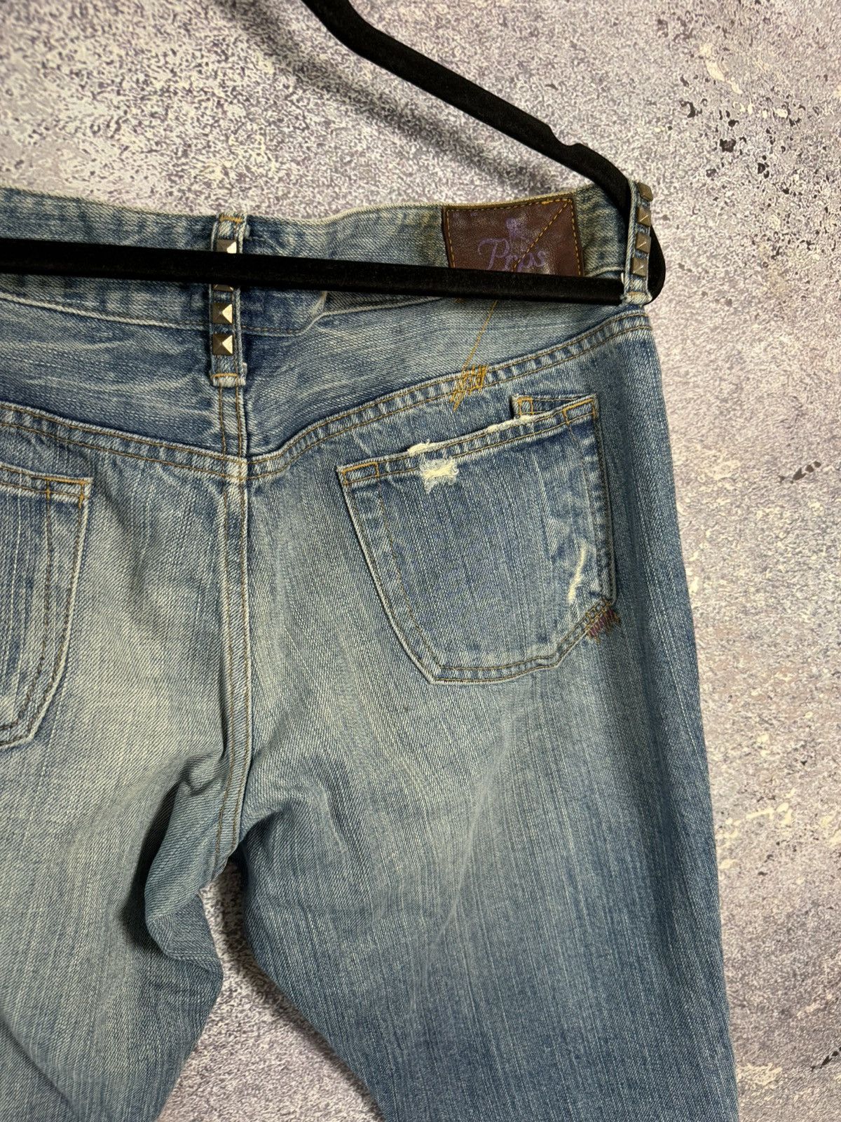 Japanese Brand × Prps × Vintage PRPS JAPAN VINTAGE PURPLE LABEL IMPALA JEANS 30 Distressed Size 30" / US 8 / IT 44 - 17 Thumbnail