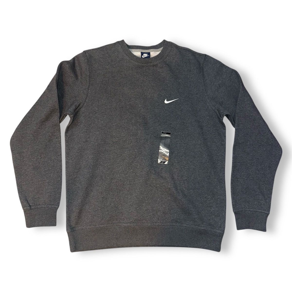 Nike × Other NWOT Nike Club Swoosh Crewneck Men's Sweatshirt Dark Grey Size US L / EU 52-54 / 3 - 1 Thumbnail