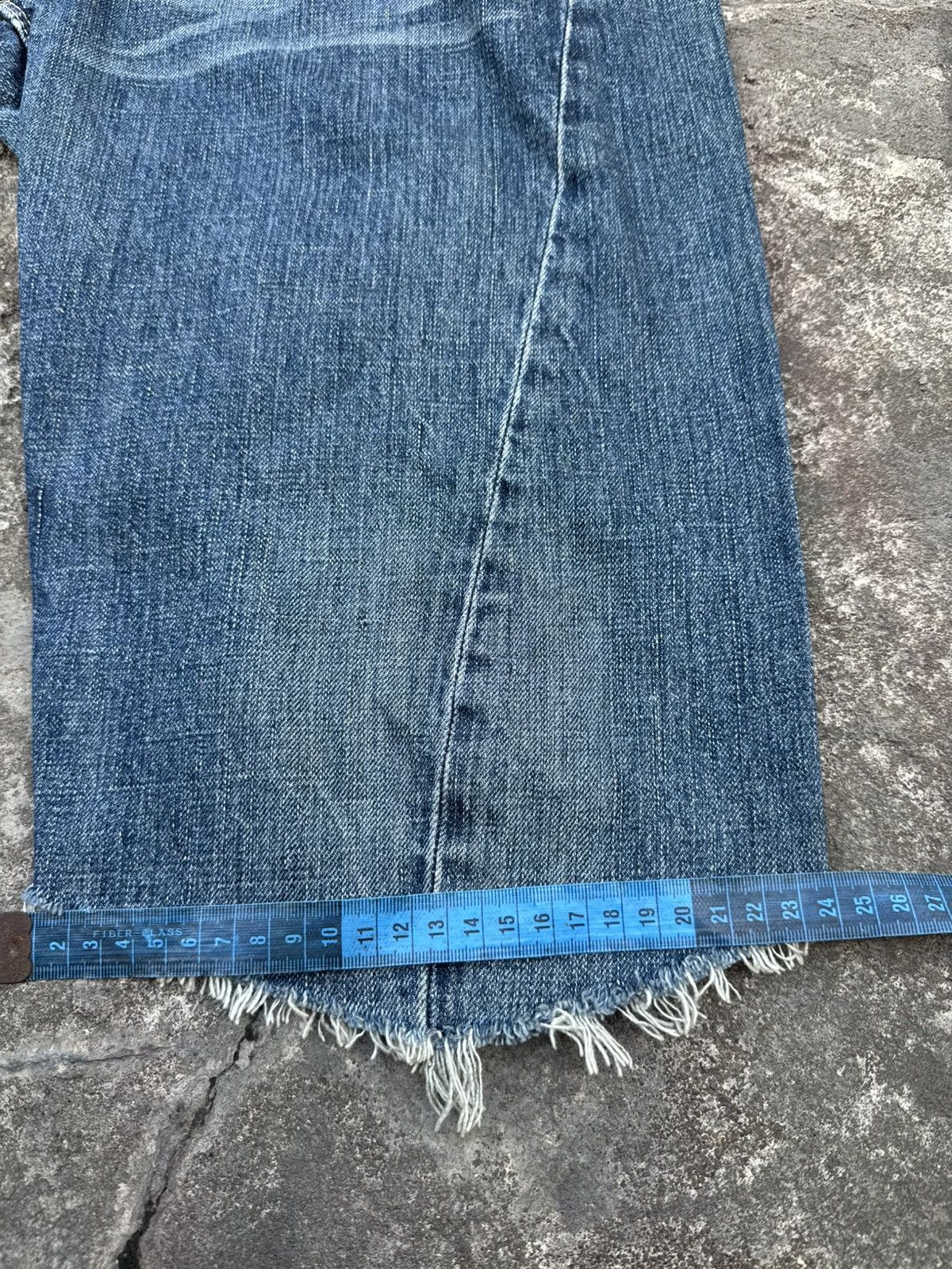 Levi's Engineered Buckle Belt Levis Jorts Styled Vintage Size US 29 - 14 Thumbnail