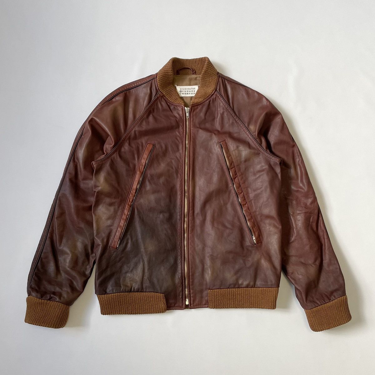 Maison Margiela S/S 04 ‘Five Zip’ Leather Bomber Jacket Size US M / EU 48-50 / 2 - 25 Thumbnail
