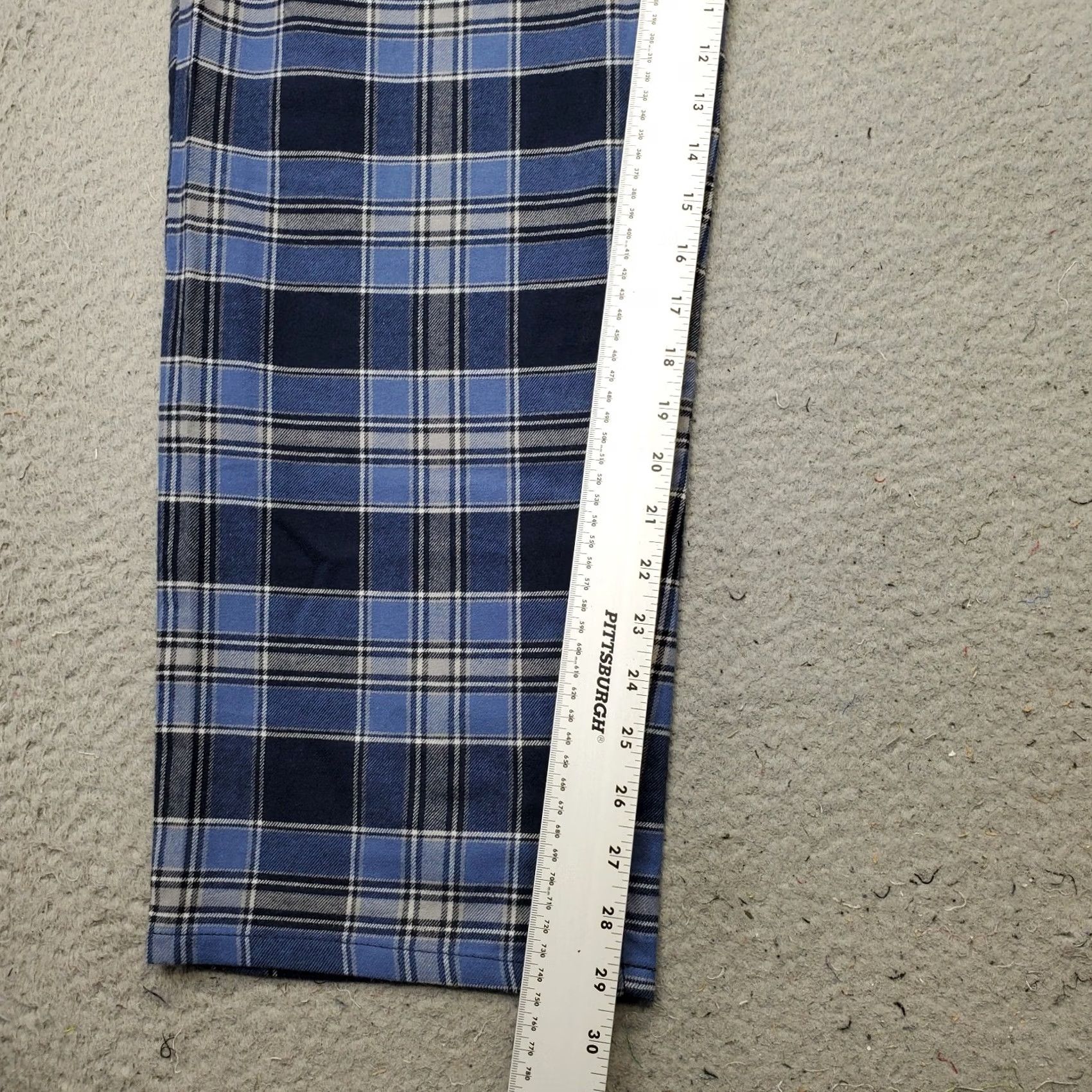 Lands' End Lands' End Loungewear Pants Mens L Multi Plaid Stretch Straight Leg Drawstring Size US 33 - 4 Thumbnail