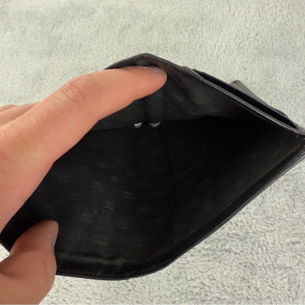 Chanel CHANEL Coco Button Leather Long Bifold Wallet Black 100% Au Size ONE SIZE - 6 Thumbnail