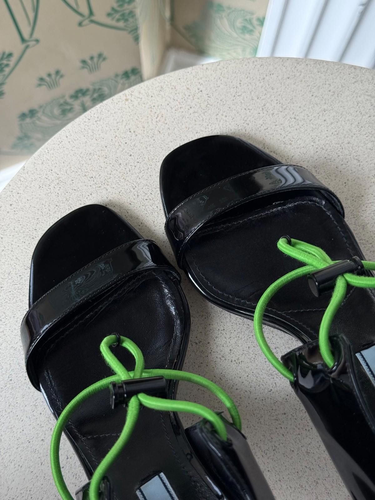 Prada Prada Patent Leather d'Orsay Heels Sandals Size 37 / 7 Size US 7 / IT 37 - 12 Thumbnail