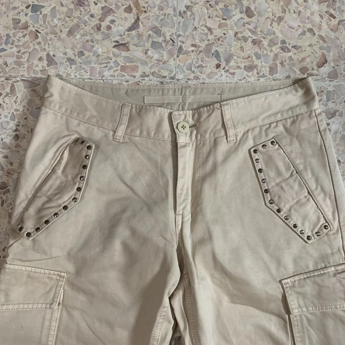 Beauty Beast MEN’s MELROSE UTILITY 31x31 PARACHUTE STUDDED TROUSERS CARGO Size US 31 - 3 Thumbnail