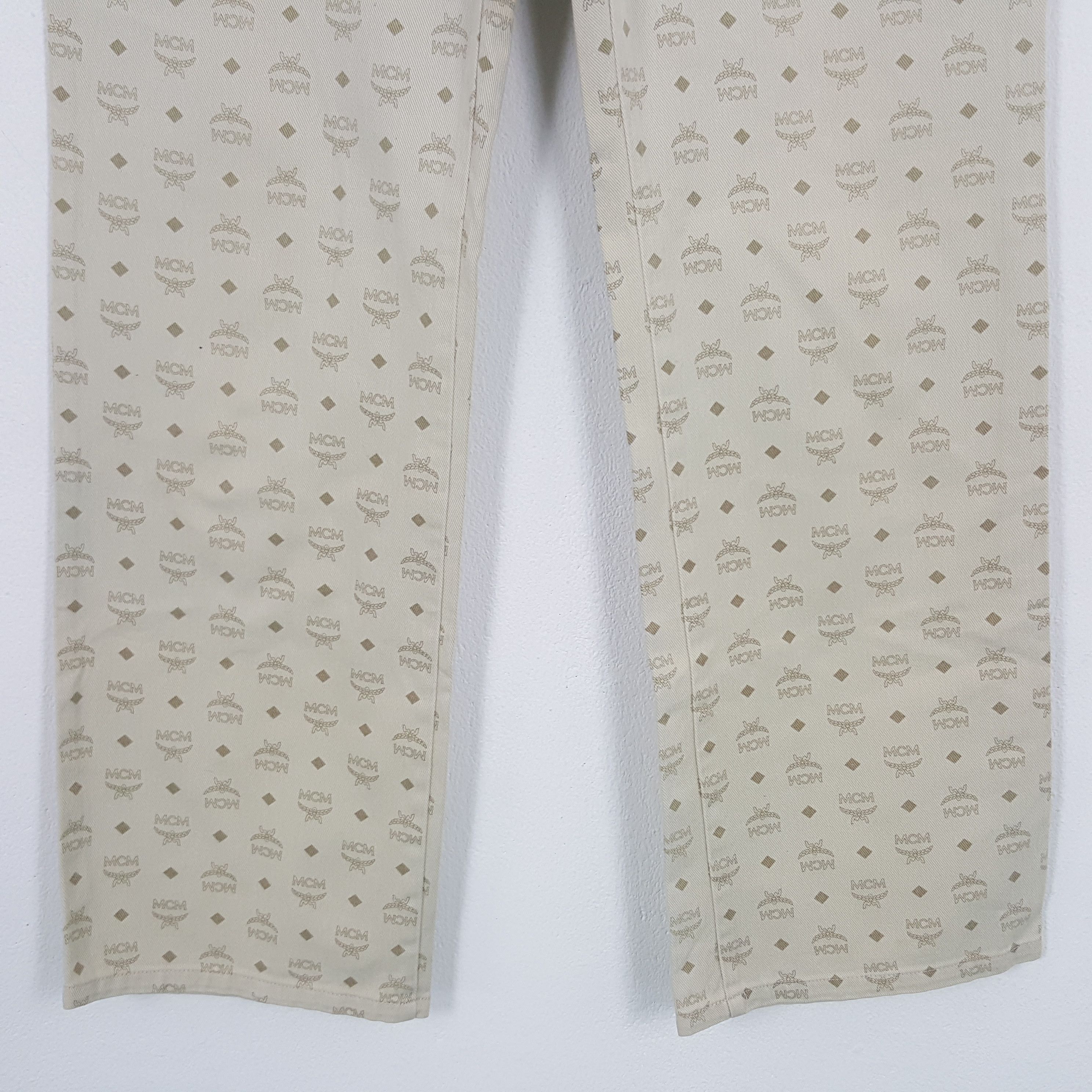MCM × Vintage Vintage MCM Legere Designer Brand Monogram Pants Size US 29 - 3 Thumbnail