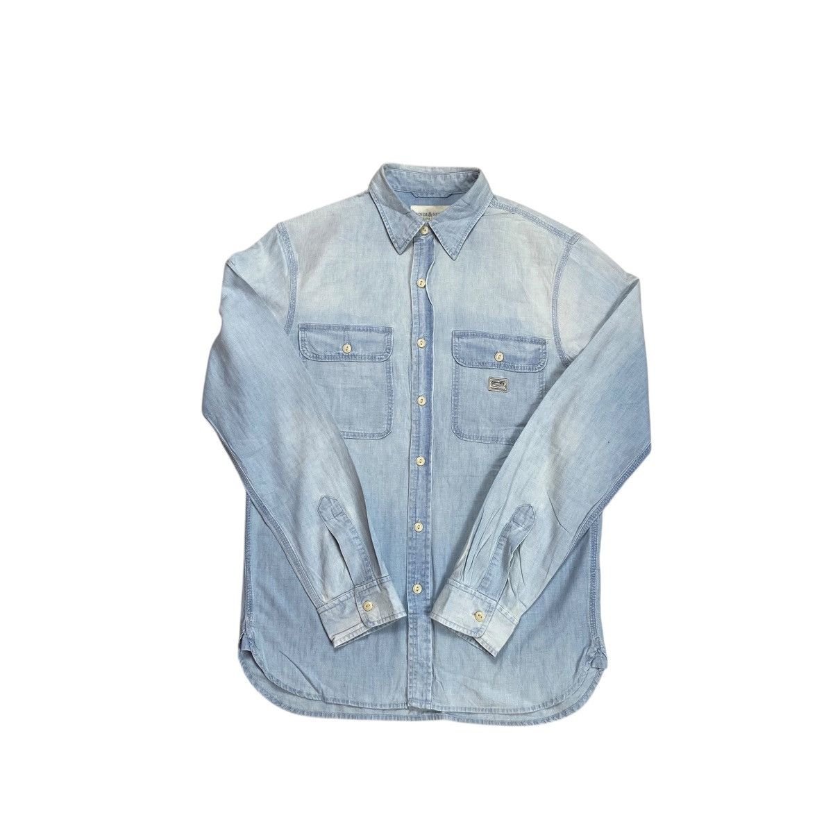 Denim & Supply Ralph Lauren Denim&Supply Ralph Lauren American Flag Washed Denim Shirts Size US M / EU 48-50 / 2 - 3 Thumbnail
