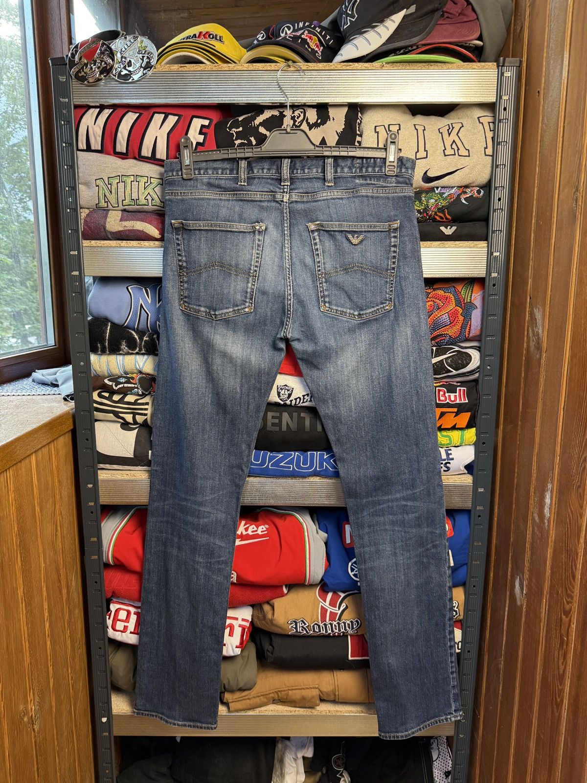 Armani Vintage Armani jeans distressed jeans pant Size US 34 / EU 50 - 1 Thumbnail