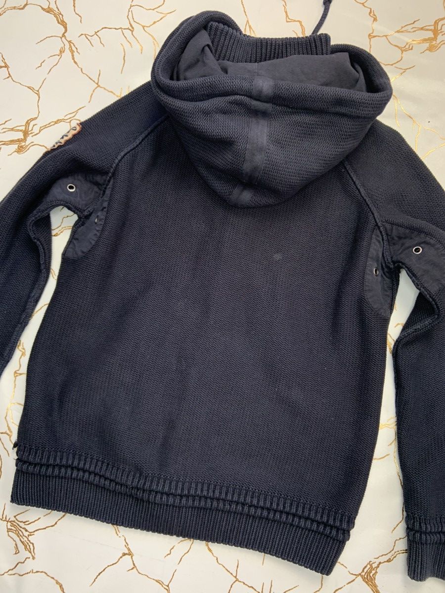 Napapijri Napapijri Women Blue Knitted Zip Hooded Sweater Size XL Size XL / US 12-14 / IT 48-50 - 7 Thumbnail