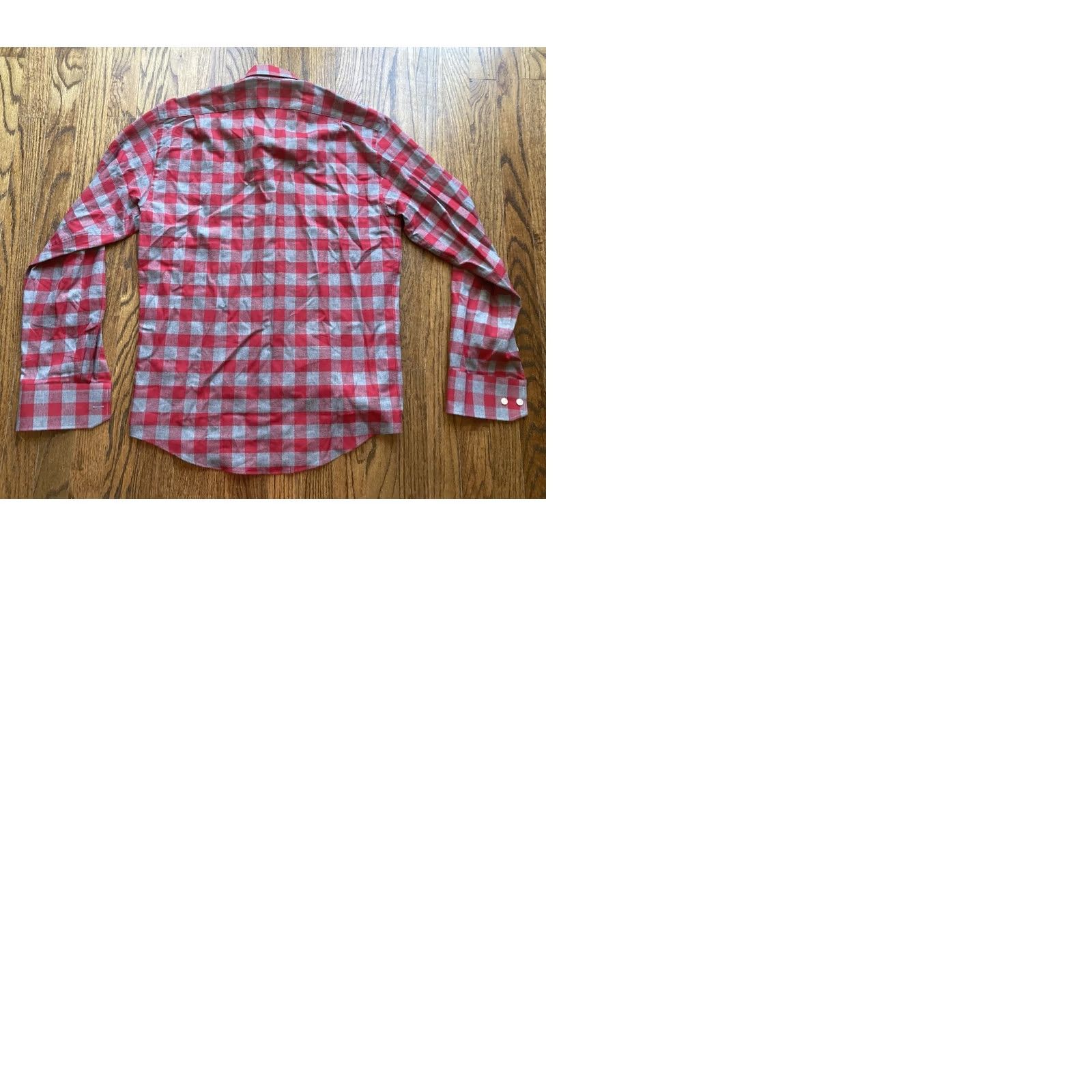 Vintage NWT Arnau Barcelona Shirt Mens Small Long Sleeve Button Plaid Red Cotton Size US S / EU 44-46 / 1 - 9 Thumbnail