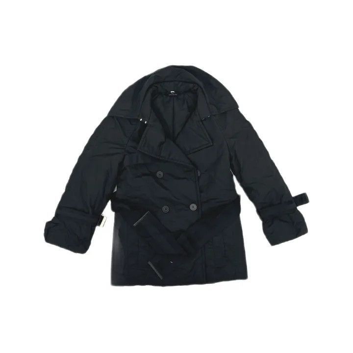 Gucci Gucci Black Double-Breasted Nylon Coat with Belt-2507 Size M / US 6-8 / IT 42-44 - 8 Thumbnail