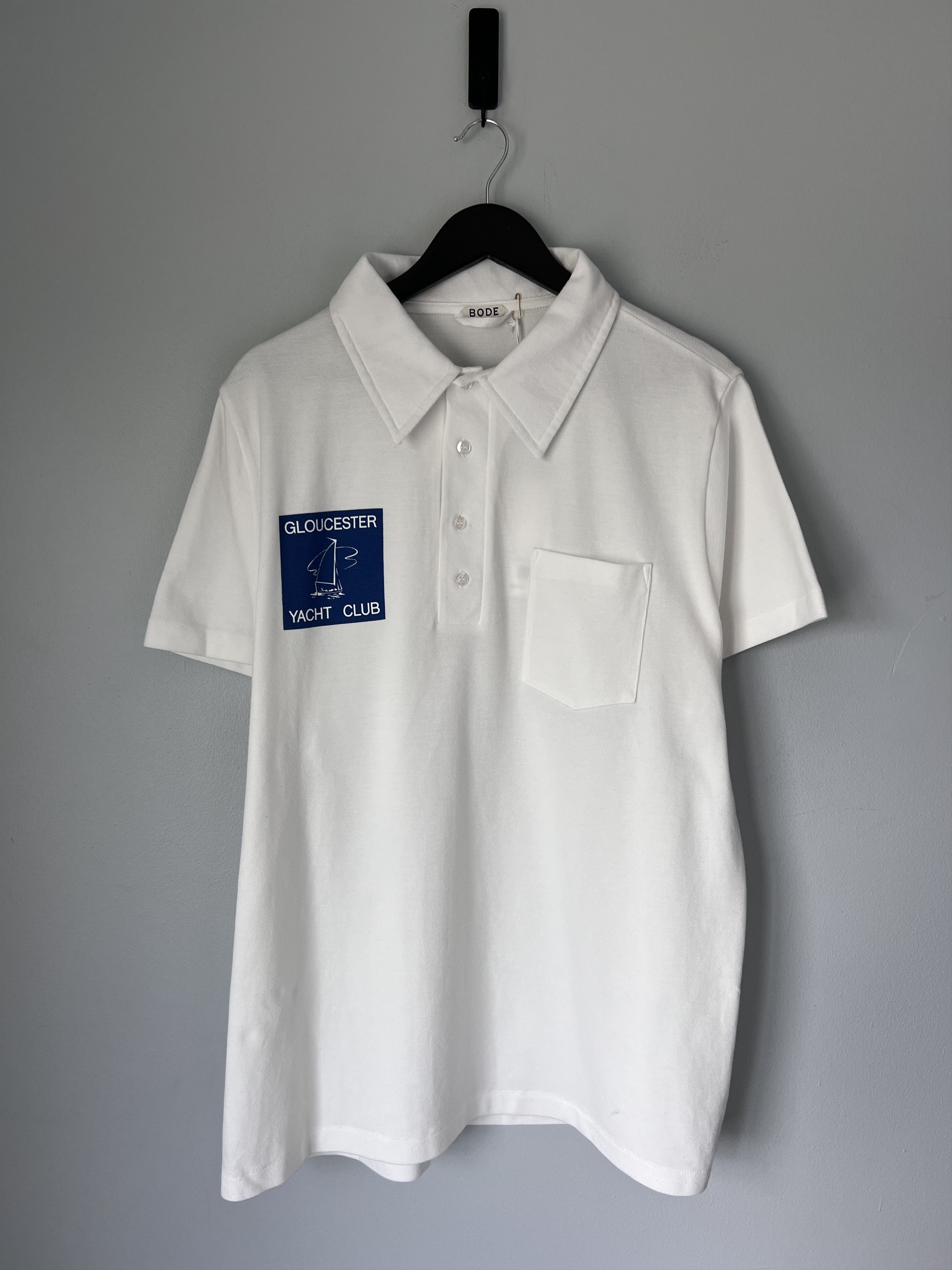 Bode Bode Gloucester Yacht Polo in White Size US XL / EU 56 / 4 - 1 Thumbnail