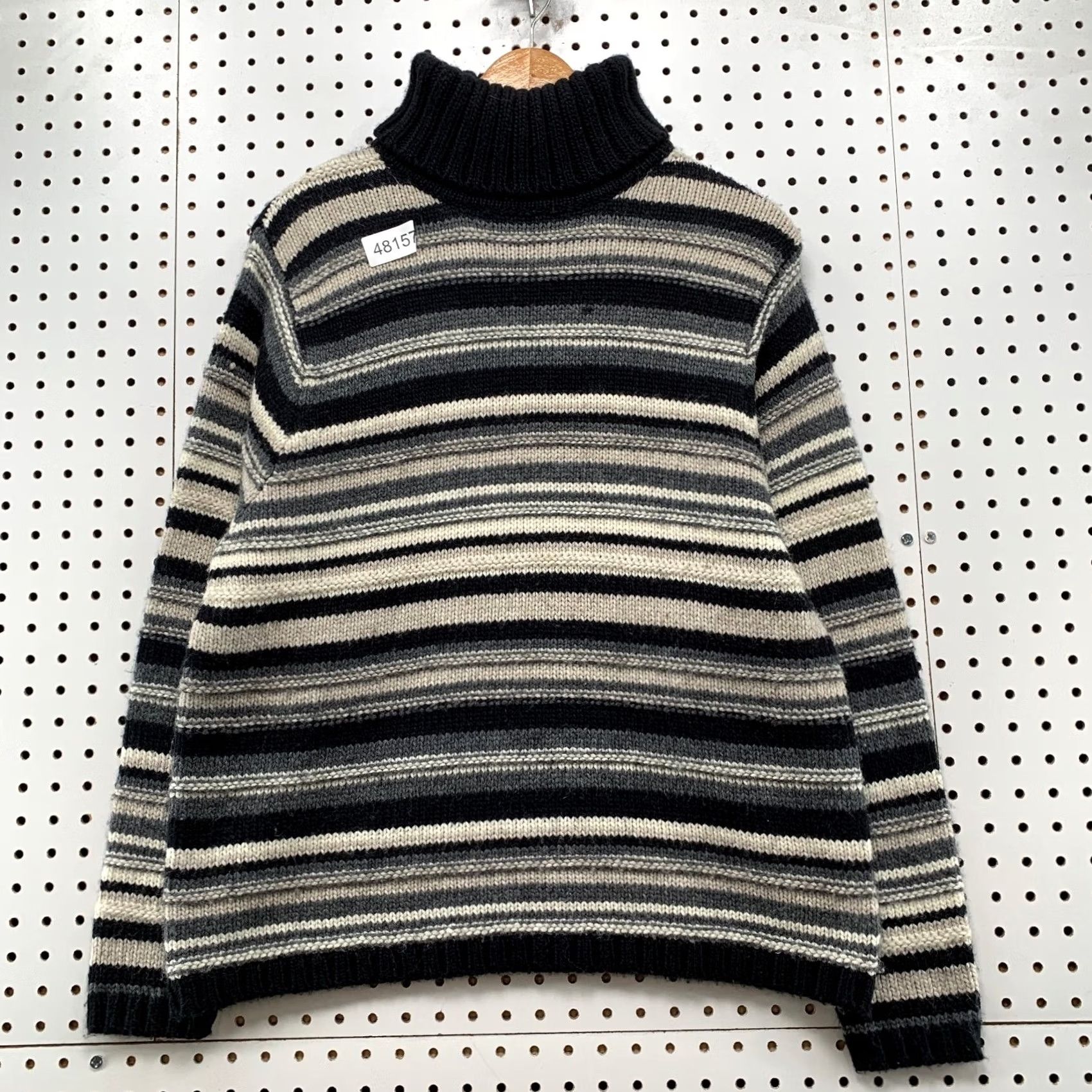 Eddie Bauer Eddie Bauer Wool Sweater Womens XL Striped Knit Turtleneck Heavyweight Pullover Size XL / US 12-14 / IT 48-50 - 2 Thumbnail