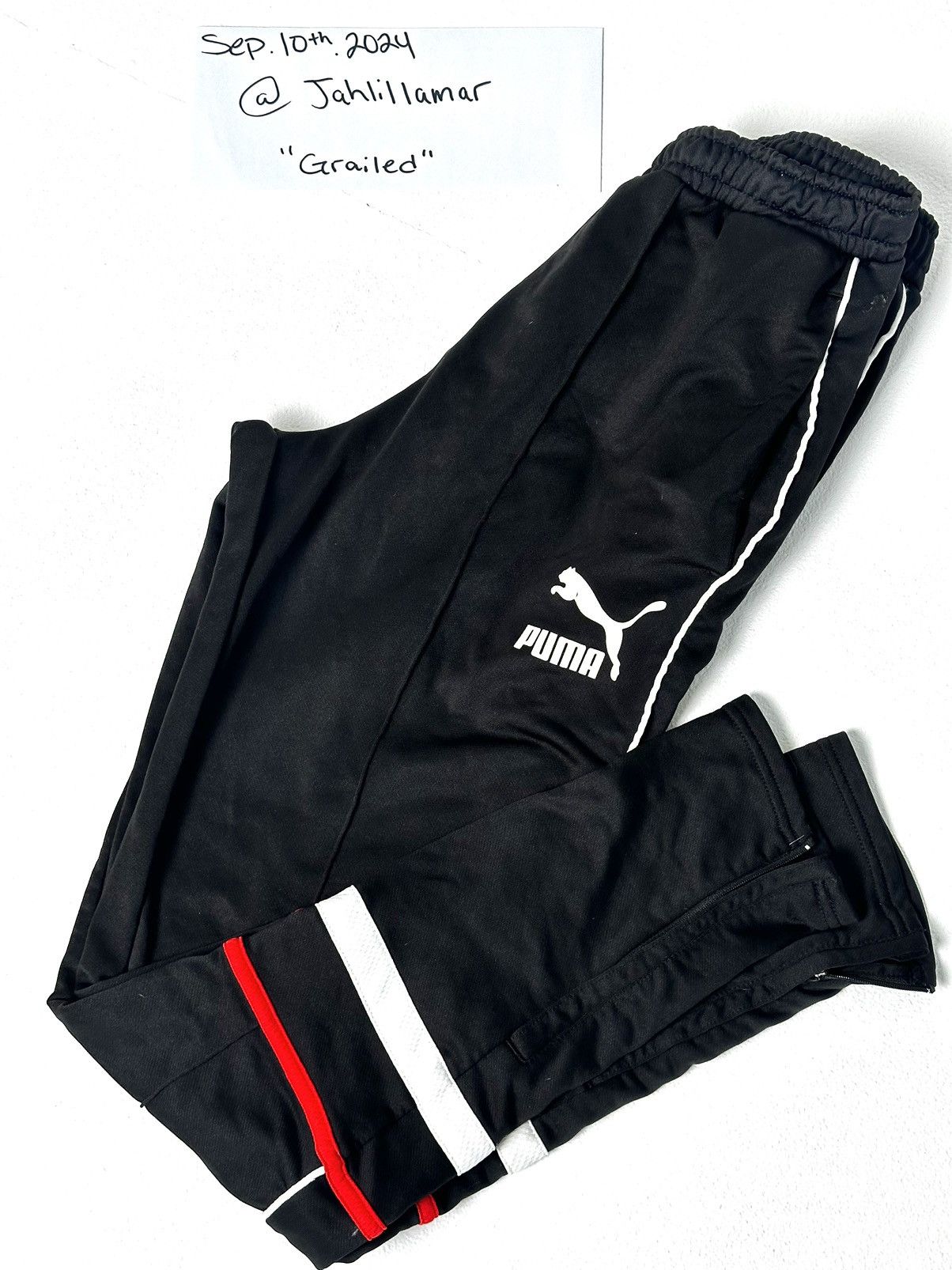 Puma Black Puma Track Pants Size US 32 / EU 48 - 1 Thumbnail