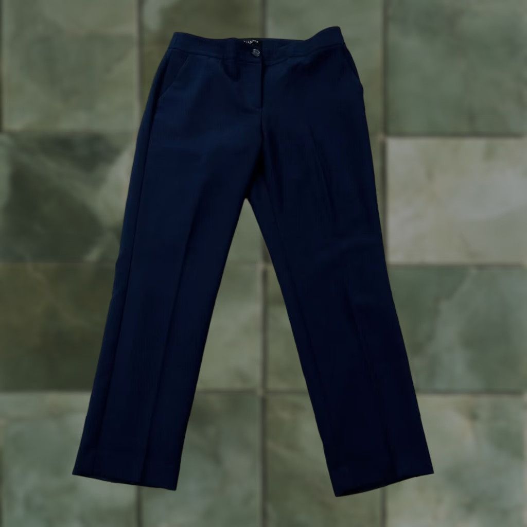 Talbots Talbots Women's Blue Straight Leg Dress Pants Petite 8P Stretch Casual Office Wear Size 30" / US 8 / IT 44 - 1 Thumbnail