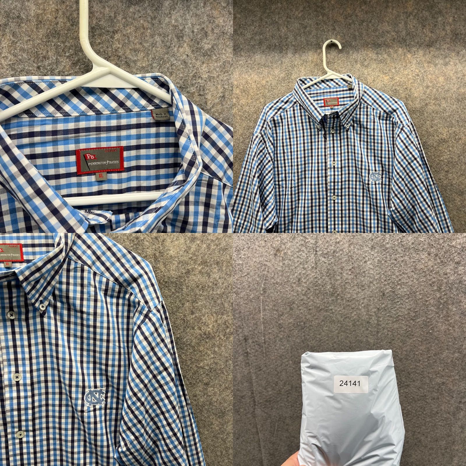 Vintage VINTAGE Pennington Shirt Men XL Check Blue Black Casual Button Down Plaid New Size US XL / EU 56 / 4 - 8 Thumbnail