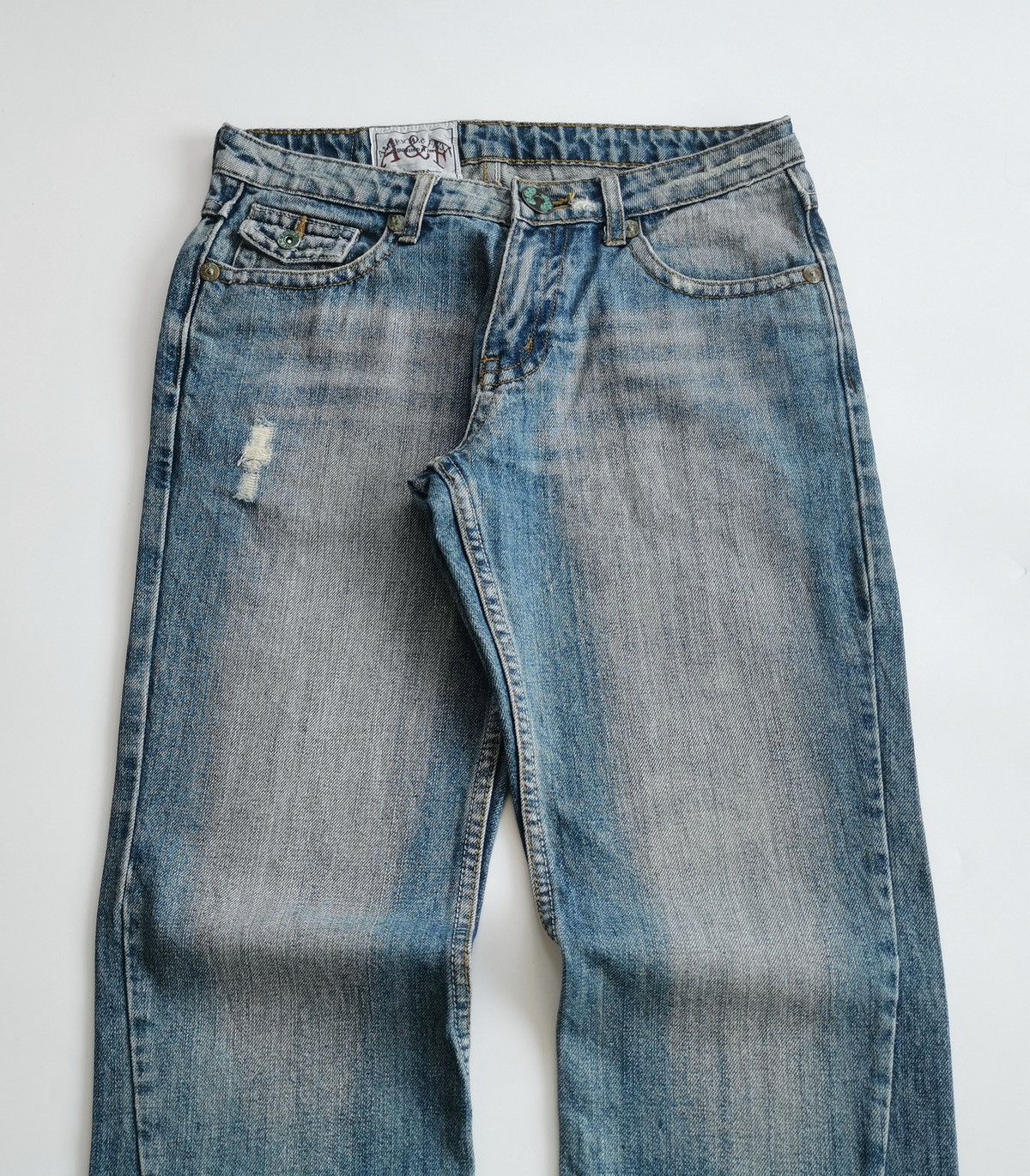 Vintage America & First Bootcut Vintage Denim Jeans Size US 30 / EU 46 - 2 Thumbnail