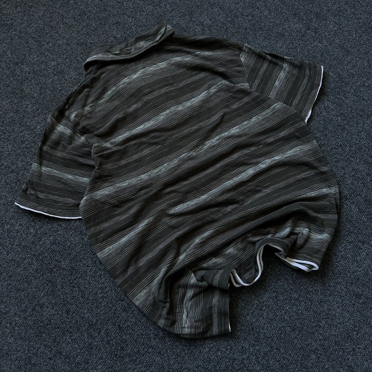 POST ARCHIVE FACTION (PAF) VTG Next Stripped Polo Grunge Avant-garde Size M Green Brown Size US M / EU 48-50 / 2 - 5 Thumbnail