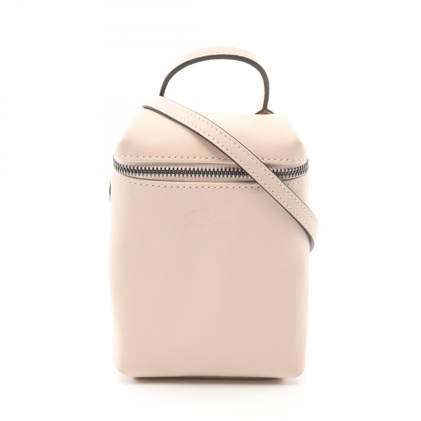 Longchamp Longchamp Le Preage Extra Xs Crossbody Bag Shoulder Leather Pink Nude Size ONE SIZE - 1 Thumbnail